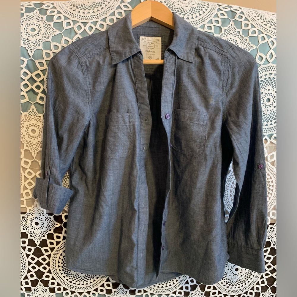 Style & Co chambray shirt